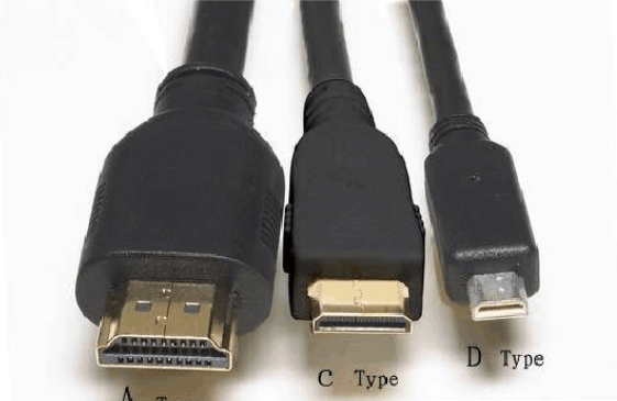 HDMI TYPE A/B/C/D接口區(qū)別