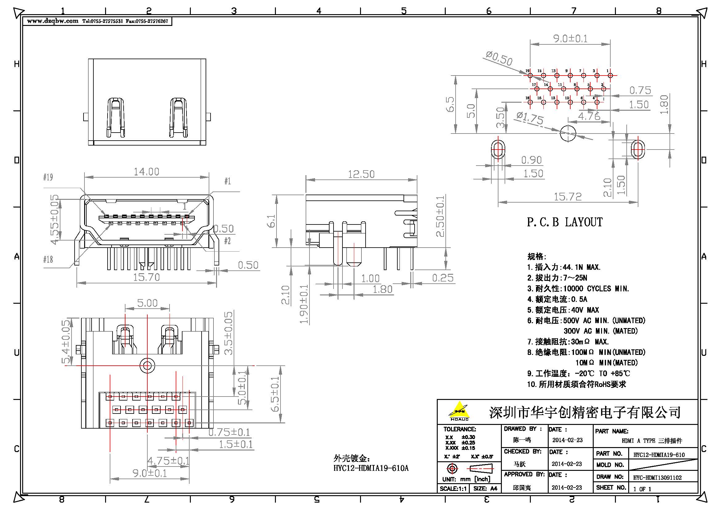 HDMI A TYPE 三排插件產(chǎn)品圖.jpg