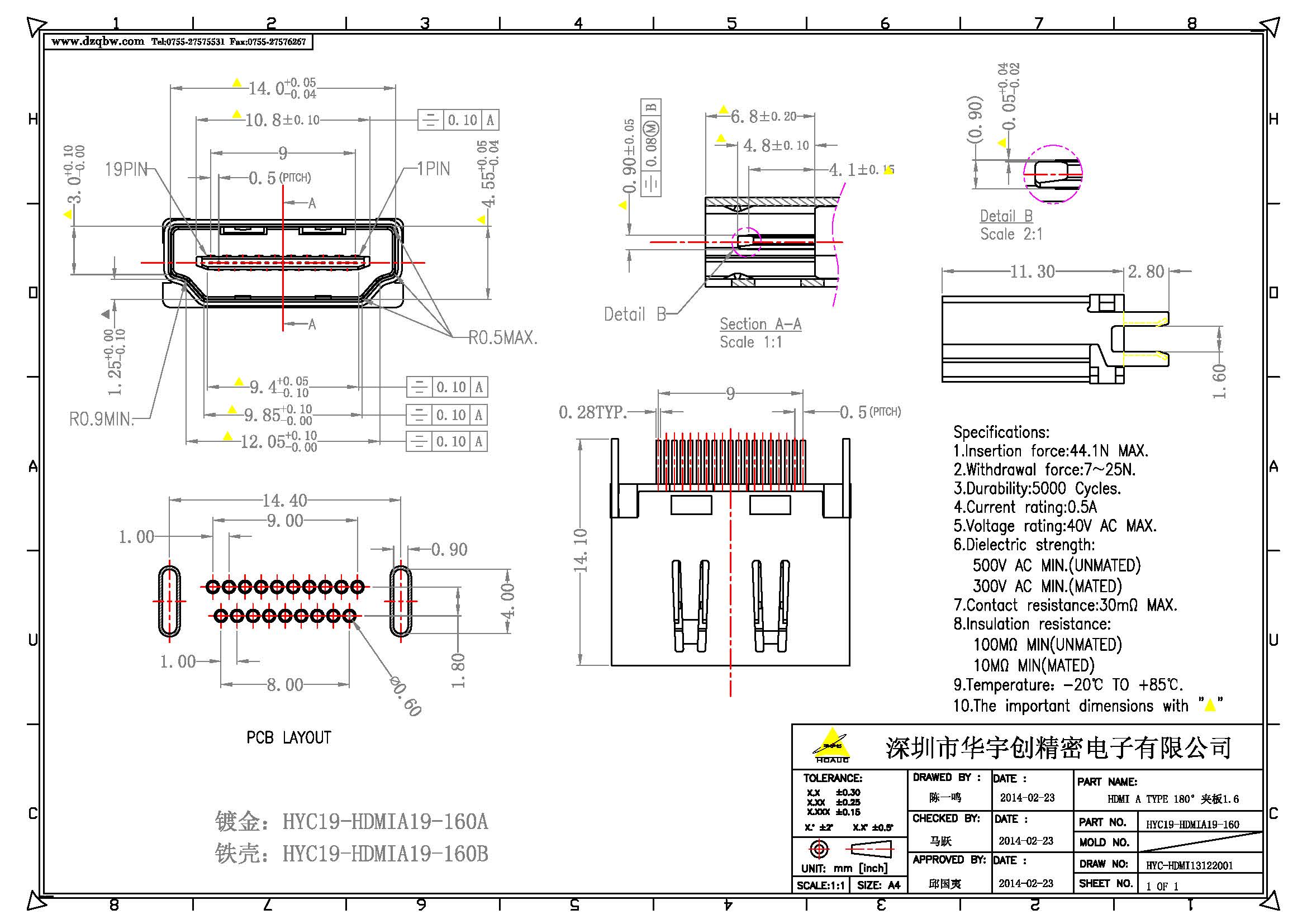 HDMI A TYPE 180°夾板1.6產(chǎn)品圖.jpg