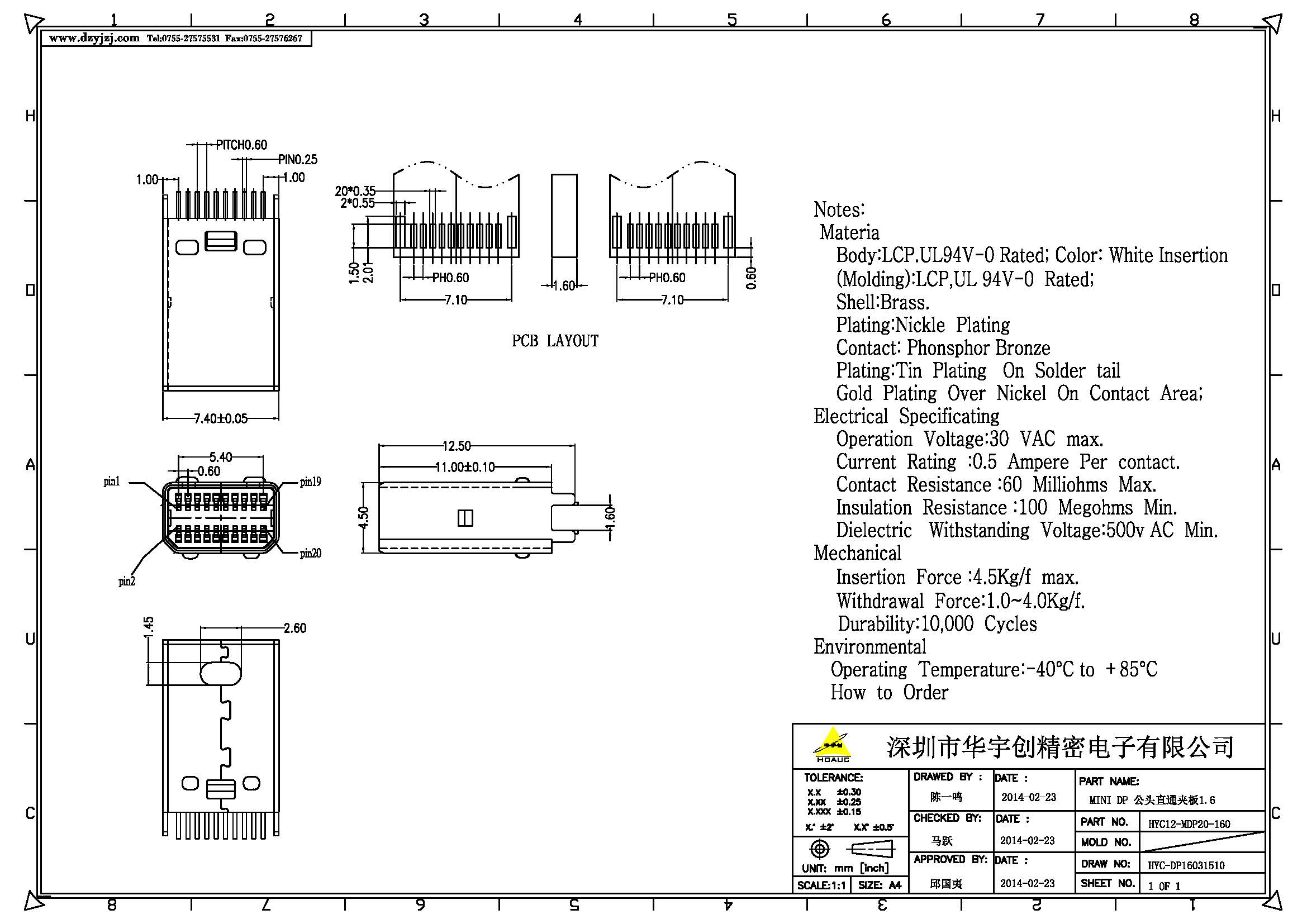 MINI DP 公頭直通夾板1.6產(chǎn)品圖.jpg